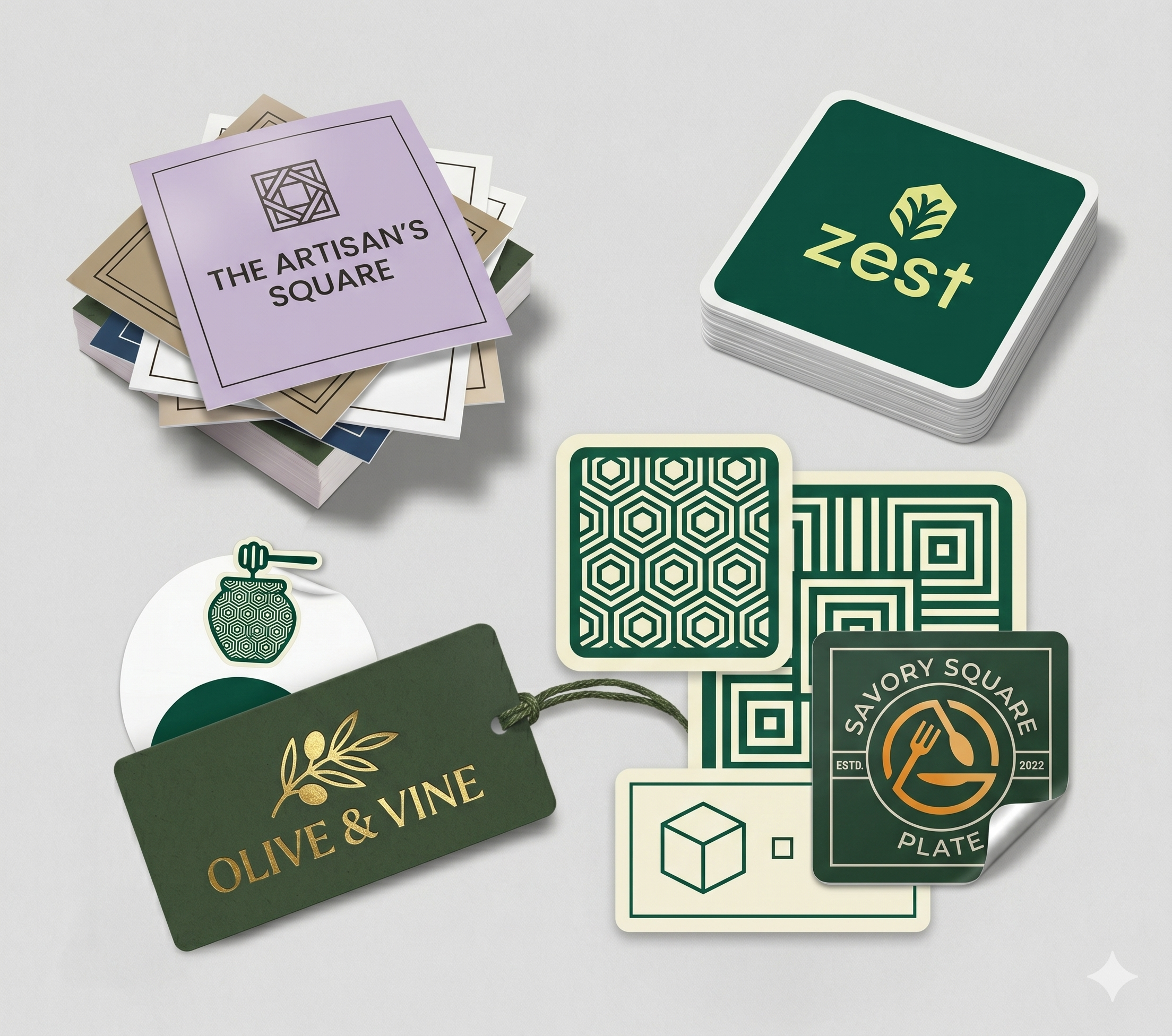 Custom paper Stickers Cut to Size